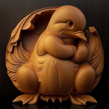 3D model Sitting Psyduck Koducks Depression (STL)